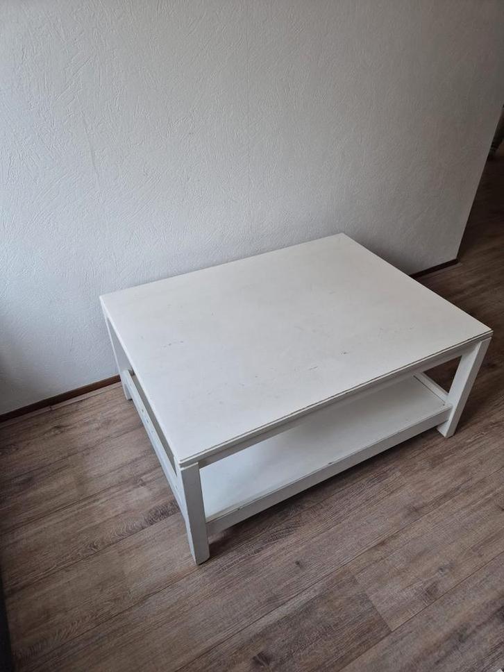 Ikea Hemnes salontafel (Wit) L100 x B75 x H49 cm, Huis en Inrichting, Tafels | Salontafels, Gebruikt, Minder dan 50 cm, 50 tot 100 cm