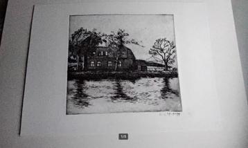 Originele ETS Gesigneerd Amsterdamse Aernout Hagen 1979 beschikbaar voor biedingen