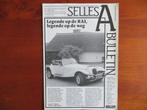 Selles Bulletin (febr. 1987) Panther Kalista, Jaguar 4.2, Boeken, Auto's | Folders en Tijdschriften, Nieuw, Overige merken, Ophalen of Verzenden