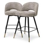 Eichholts barstoel counter stoel cliff madamoisele beige, Draaibaar, 60 tot 90 cm, Ophalen of Verzenden, Zo goed als nieuw