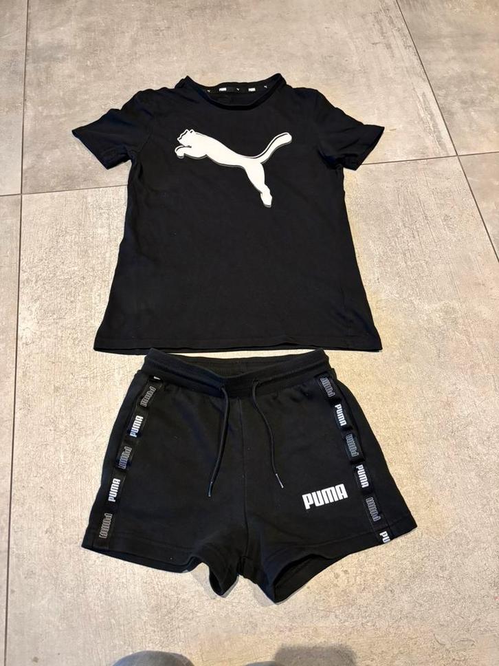 Puma sport / gym setje €4 draagmaat 146, Kinderen en Baby's, Kinderkleding | Maat 146, Zo goed als nieuw, Jongen of Meisje, Setje