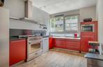 Complete keuken rood met roestvrijstaal., Huis en Inrichting, Keuken | Complete keukens, Ophalen of Verzenden, Gebruikt, Graniet of Steen