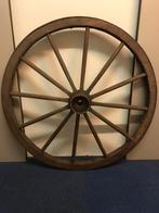 Groot houten wagenwiel 94 cm, Ophalen of Verzenden