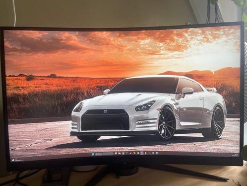 Aorus CV27Q monitor 2k 144hz, Computers en Software, Monitoren, Zo goed als nieuw, 101 t/m 150 Hz, DisplayPort, HDMI, Gaming, Ingebouwde speakers