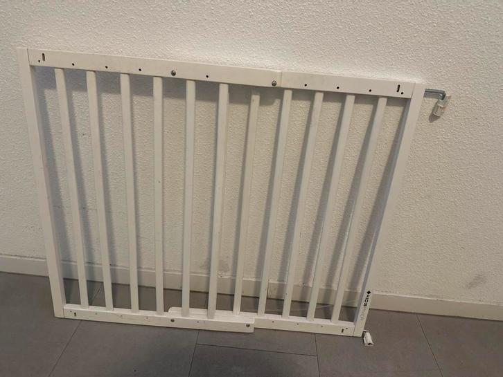 Kidsriver traphek / veiligheidshek – wit, Kinderen en Baby's, Traphekjes, Gebruikt, Schroefhekje, Metaal of IJzer, minder dan 100 cm