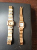 2 Goudkleurige Dames Horloges, Sieraden, Tassen en Uiterlijk, Horloges | Dames, Ophalen of Verzenden, Gebruikt, Staal, Overige merken
