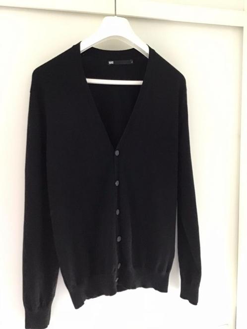 HERENVEST ZWART MT LARGE   V.HALS, Kleding | Heren, Truien en Vesten, Zo goed als nieuw, Maat 52/54 (L), Zwart, Ophalen of Verzenden