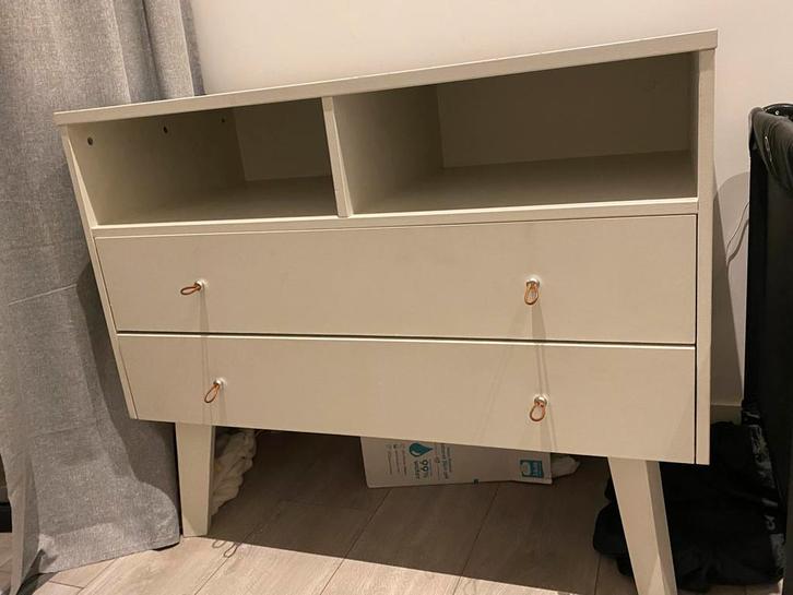 Commode met lades en open vakken, Huis en Inrichting, Kasten | Dressoirs, Gebruikt, 50 tot 100 cm, 50 tot 75 cm, Met lade(s), Overige houtsoorten