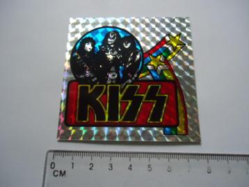 sticker oud KISS BAND rock pop popmuziek music glans retro beschikbaar voor biedingen