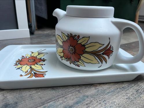 Arzberg 3000 vintage theepot schaal en 2 pannen, Huis en Inrichting, Keuken | Servies, Zo goed als nieuw, Overige typen, Overige stijlen