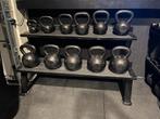 Kettlebells incl. rek 4 t/m 40kg, Ophalen, Zo goed als nieuw, Kettlebell