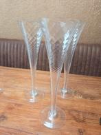 3 Mooie Champagneglazen, Glas of Glazen, Ophalen of Verzenden, Overige stijlen, Glas