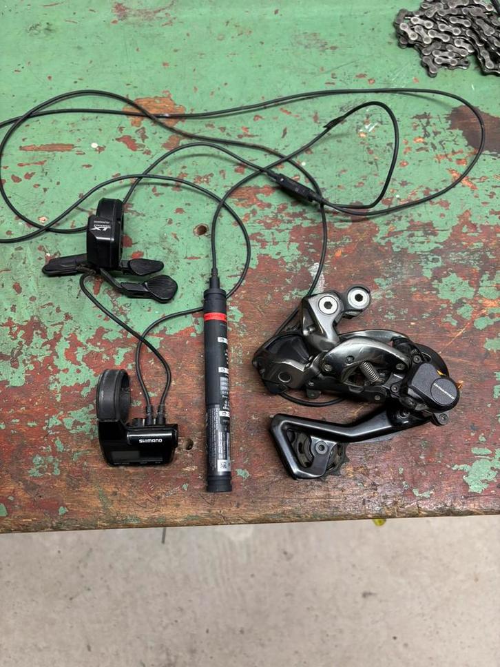 Shimano DI2 XTR M9050 groepset derailleur, Fietsen en Brommers, Fietsonderdelen, Gebruikt, Mountainbike, Derailleur of Ketting