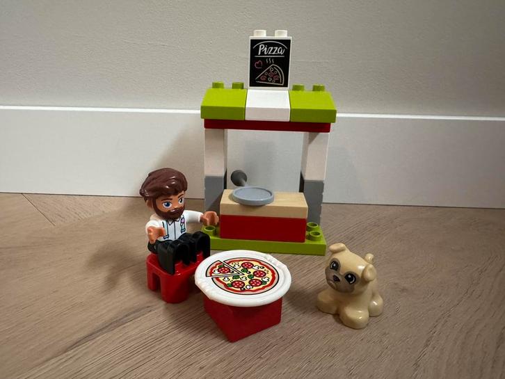 Duplo 10927 - Pizza Kraam, Kinderen en Baby's, Speelgoed | Duplo en Lego, Zo goed als nieuw, Duplo, Complete set, Ophalen of Verzenden