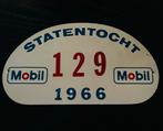 Mobil Statentocht 1966 Reclamebord Rally schild metaal, Ophalen of Verzenden, Gebruikt