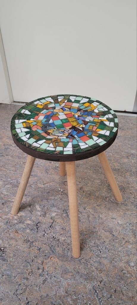 Uniek mozaïek plantentafeltje - handgemaakt, Ophalen, Minder dan 45 cm, Minder dan 55 cm, Gebruikt