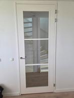 Svedex witte deur met glas 235 bij 93cm, zgan!, Ophalen, 80 tot 100 cm, 215 cm of meer, Binnendeur