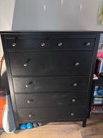 Ikea Hemnes ladekast zwart/bruin, Ophalen, Overige materialen, Gebruikt, 100 tot 150 cm