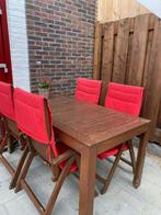 Tuinstoelen met Tafel, Ophalen, 4 zitplaatsen, Zo goed als nieuw, Tuinset