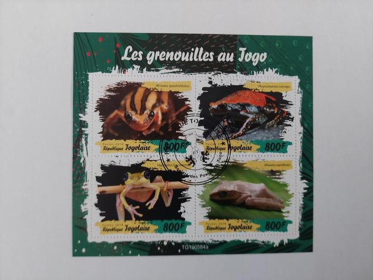 159 Kikker, Kikkers, Postzegels en Munten, Postzegels | Thematische zegels, Dier of Natuur, Ophalen of Verzenden