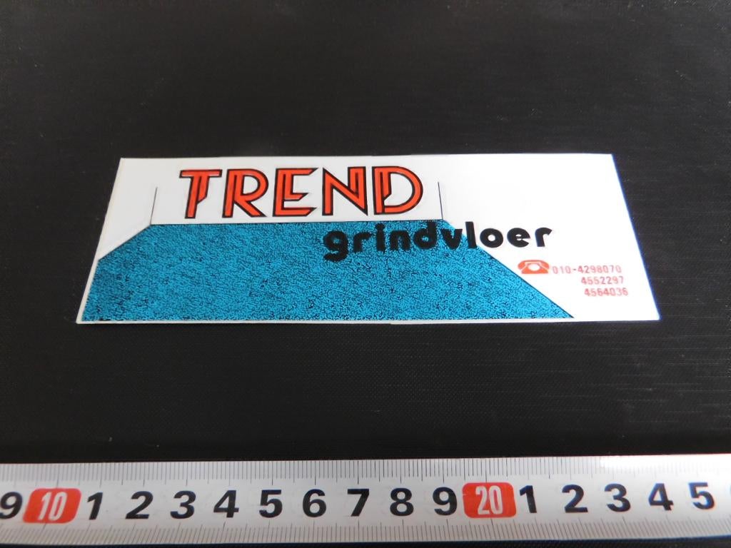 sticker Trend grindvloer 010-4298070, Verzamelen, Stickers, Zo goed als nieuw, Ophalen