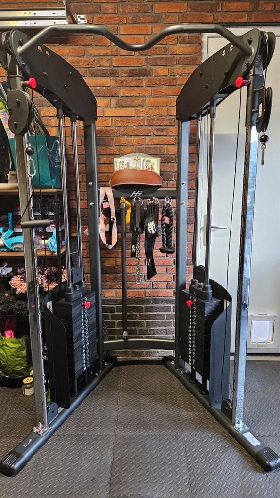 Complete homegym set, Sport en Fitness, Fitnessmaterialen, Zo goed als nieuw, Fitnessbank, Armen, Benen, Borst, Buik, Rug, Ophalen