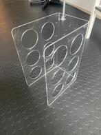plexiglas rek voor 6 flessen, Kunststof, Gebruikt, 5 tot 15 flessen, Ophalen of Verzenden