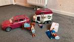 Schleich trailer en auto, Kinderen en Baby's, Ophalen, Zo goed als nieuw