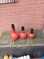 Retro zet van 3 lava vaassen zie foto's, Ophalen of Verzenden, Zo goed als nieuw, Minder dan 50 cm