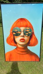 Kunstwerk 'Oranje Diva' op acrylglas, Antiek en Kunst, Kunst | Schilderijen | Modern, Ophalen