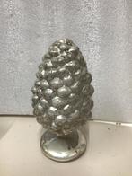 Vintage Zilveren Dennenappel Ornament, Ophalen of Verzenden, Gebruikt