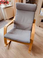 Ikea Poäng schommelstoel, Huis en Inrichting, Fauteuils, Ophalen, Zo goed als nieuw, Hout, 50 tot 75 cm