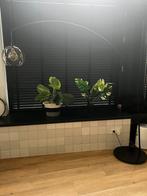 Vloerhanglamp met rookglas, Huis en Inrichting, Lampen | Vloerlampen, Ophalen, Zo goed als nieuw