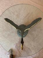 Exclusieve zware bronzen tafel afgewerkt met messing, Ophalen, 100 tot 150 cm, Rond, Nieuw