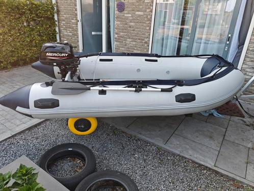3.20 mtr rubberboot incl 4pk Mercury 3,5 jaar oud  garantie, Watersport en Boten, Rubberboten, Zo goed als nieuw, Overige merken