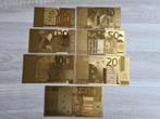 Set gouden eurobiljetten, compleet van 5 t/m 500 euro, Ophalen of Verzenden, Overige landen