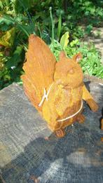2 gietijzeren eek hoorns, Ophalen of Verzenden, Nieuw, Metaal, Dierenbeeld