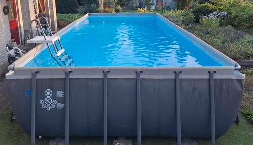 Intex Ultra Frame Zwembad 732x366x133cm complete set, Tuin en Terras, Zwembaden, Gebruikt, Opzetzwembad, 120 cm of meer, 400 cm of meer