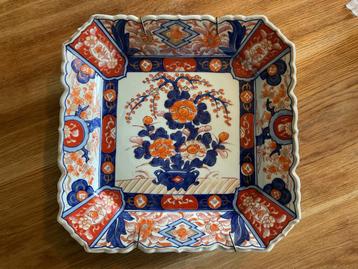 Vierkant Sierbord 30x30cm Oranje/Blauw beschikbaar voor biedingen