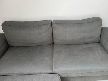 IKEA KIVIK bank + voetenbank donkergrijs – in prima staat - afbeelding 3
