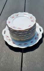 Vintage Taart Schaal met Gebaksbordjes, Antiek en Kunst, Antiek | Schalen, Ophalen