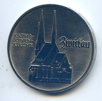 Duitsland DDR 5 Mark 1989 Katarina Kerk Export Kwaliteit beschikbaar voor biedingen
