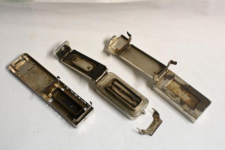 3x antiek klein brandertje Vera DRGM META, Antiek en Kunst, Antiek | Gereedschap en Instrumenten, Ophalen of Verzenden