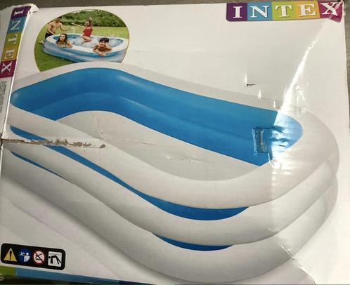 Opblaasbaar Zwembad, incl. pomp&zeil&tegels 770L, 265x178x53, Tuin en Terras, Zwembad-toebehoren, Gebruikt, Overige typen, Ophalen