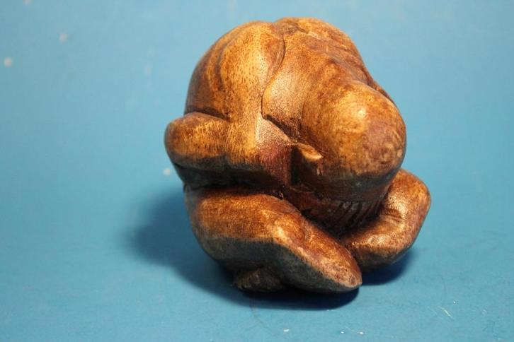 Klein Boeddha Beeldje ORANG MALU = Weeping Boeddha  9x9x9 cm, Antiek en Kunst, Kunst | Beelden en Houtsnijwerken, Ophalen of Verzenden