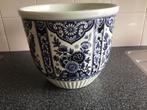 Bloempot. Delfsblauw., Tuin en Terras, Bloempotten, Steen, Rond, Binnen, Ophalen of Verzenden