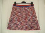 Marccain rok maat N4 rood ecru blauw wol alpaca Marc Cain, Ophalen, Zo goed als nieuw