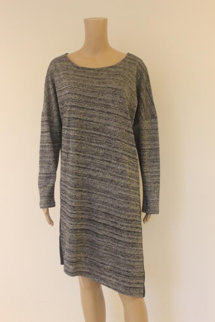 Anna van Toor grijs zilverkleurige jurk maat XXL (maat 44/46, Kleding | Dames, Jurken, Zo goed als nieuw, Maat 46/48 (XL) of groter
