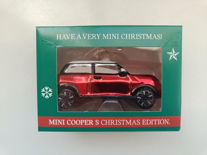 Mini Cooper S in Chili Red kerstbal, Diversen, Kerst, Nieuw, Ophalen of Verzenden