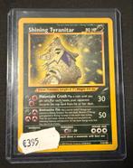 Shining Tyranitar - Neo Destiny, Ophalen of Verzenden, Gebruikt, Losse kaart, Foil